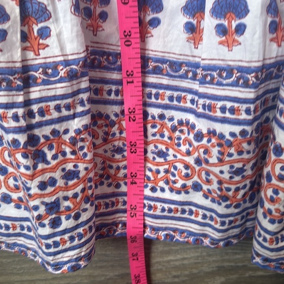 NEW OLIPHANT Smocked Square Neck Mini In Periwinkle In Blue Medium - Picture 12 of 13